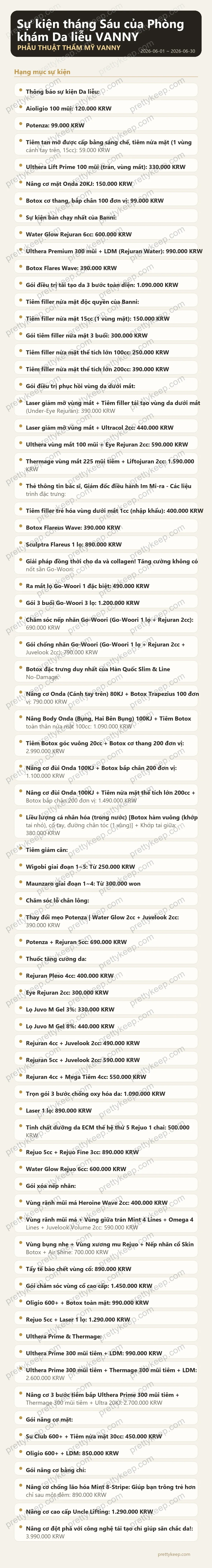 Sự kiện tháng Sáu của Phòng khám Da liễu VANNY 1