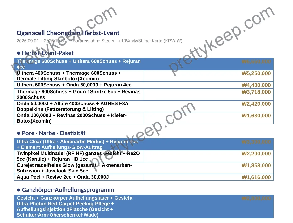 Oganacell Cheongdam Herbst-Event 1