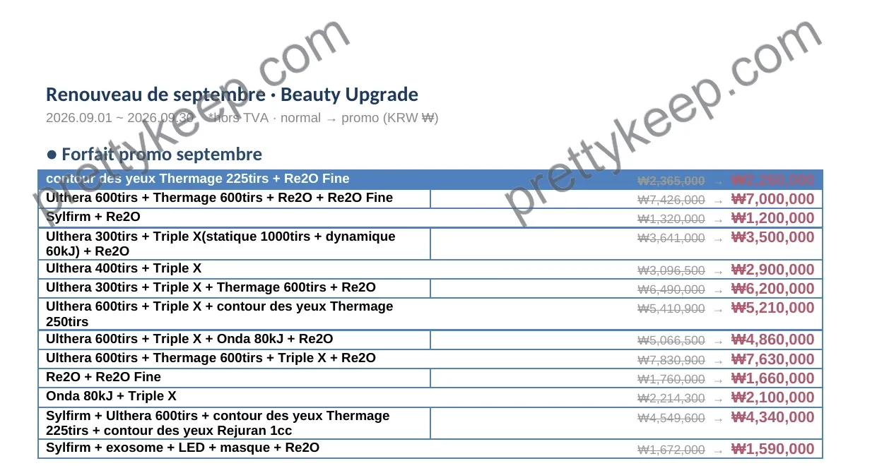 Renouveau de septembre · Beauty Upgrade 1