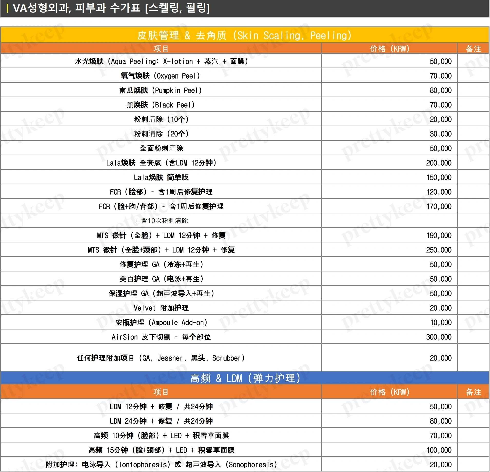 브이에이성형외과의원 PRICE 06