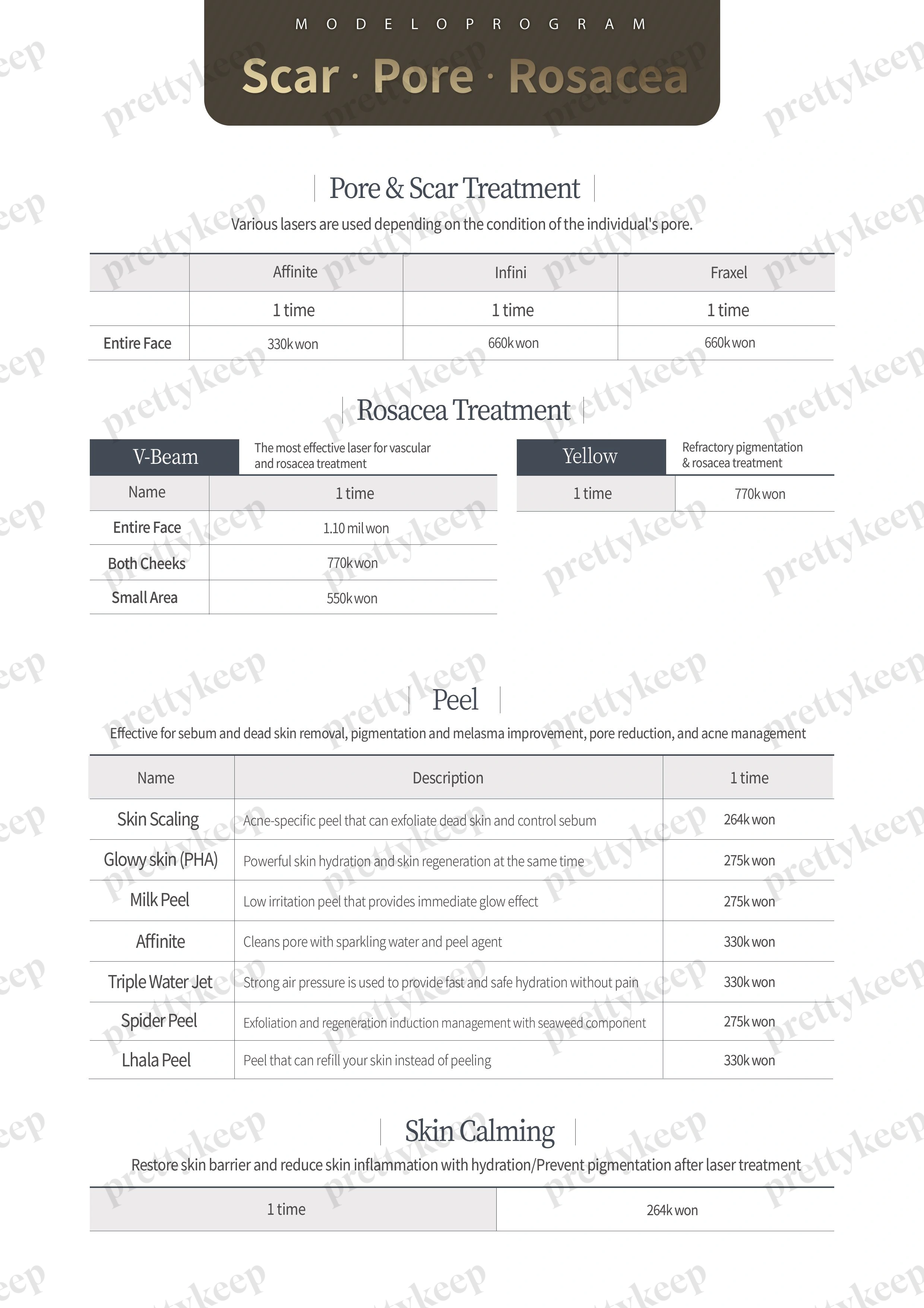 Clinique de dermatologie Modelo PRICE 05