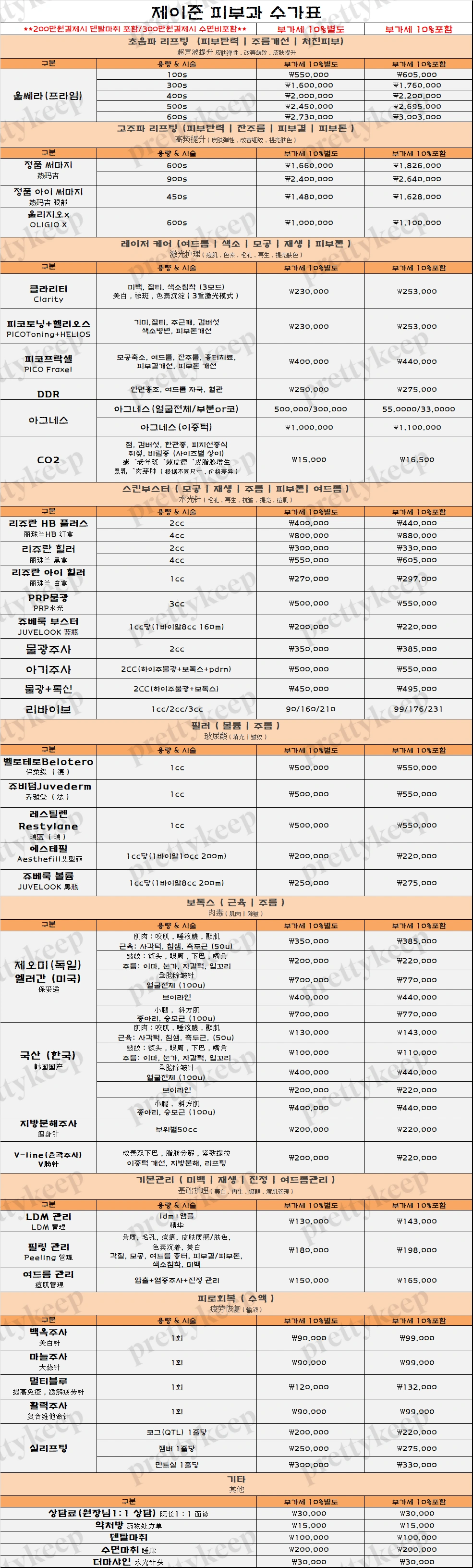 ศัลยกรรมพลาสติก เจย์จุน PRICE 01