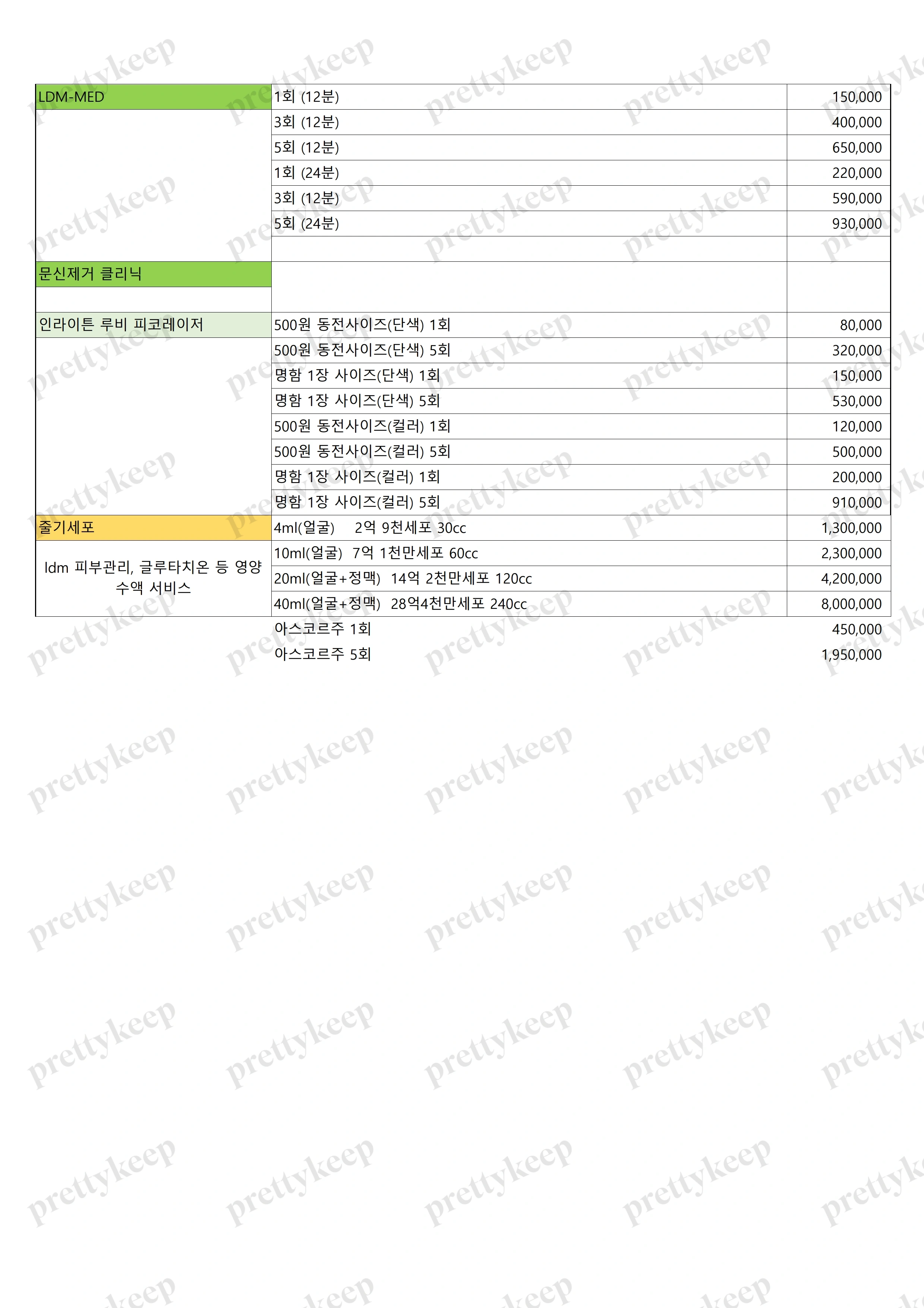Natural Beauty Clinic PRICE 03