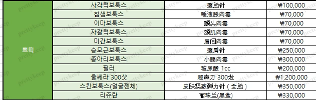 GEUNAL整形外科 PRICE 01