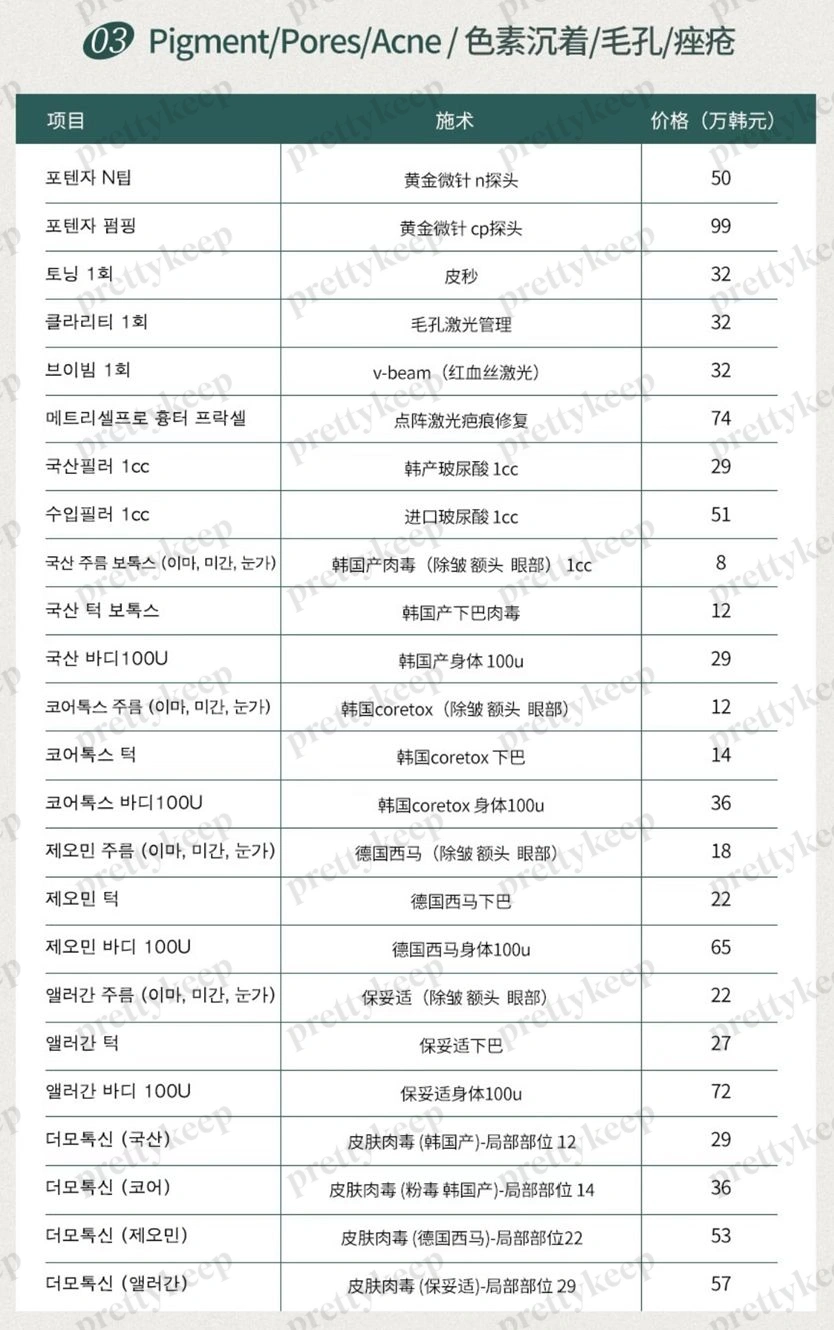 닥터스피부과 동대문점 PRICE 01