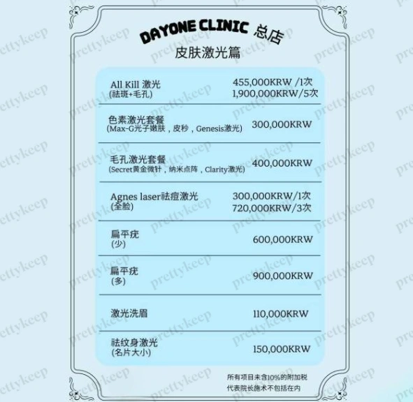 Dayone皮肤科江南总店 PRICE 06