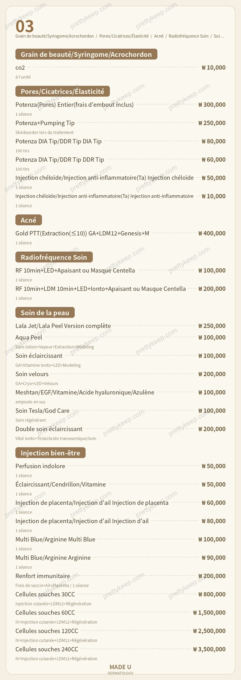 Dermatologie MADE U PRICE 03