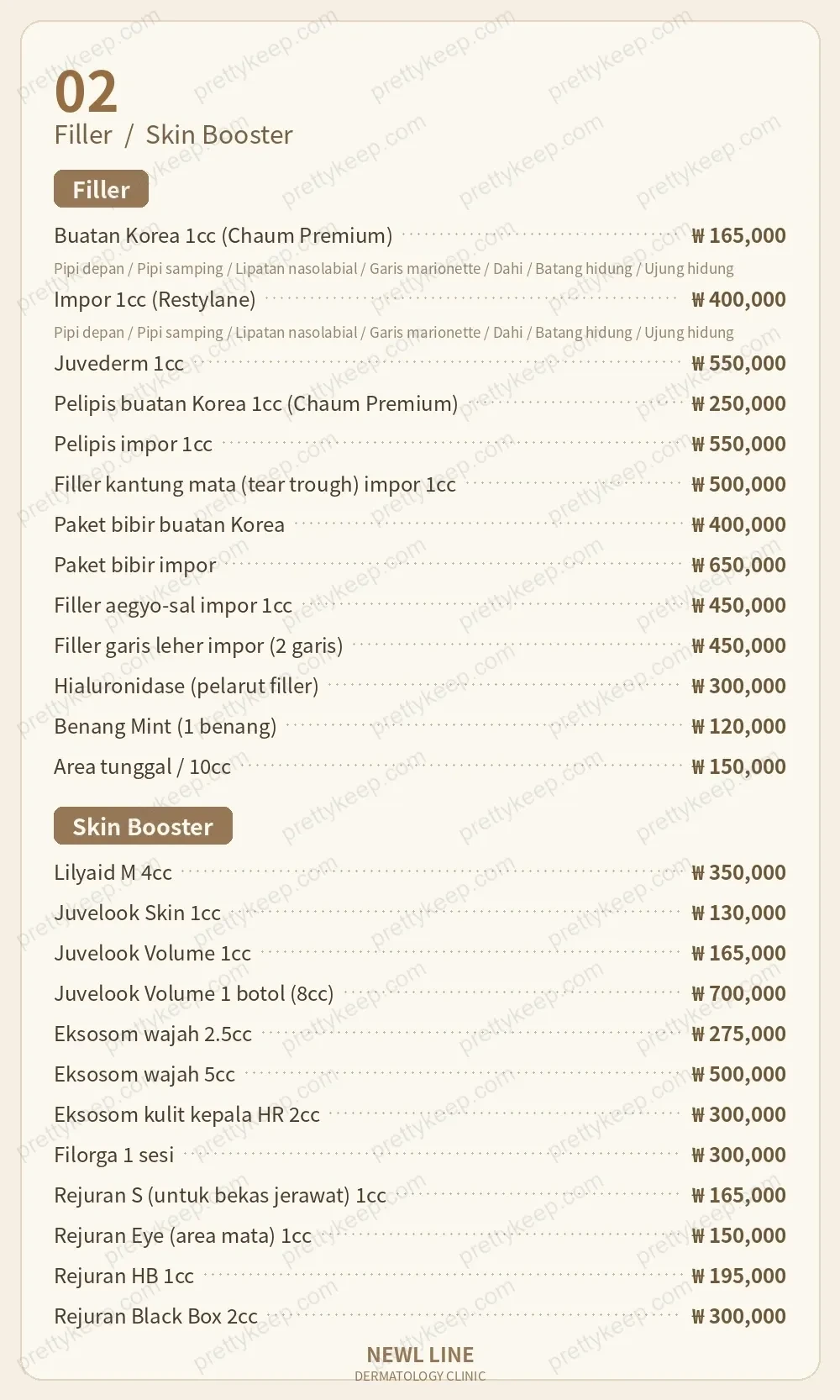 Klinik Newl Line PRICE 01