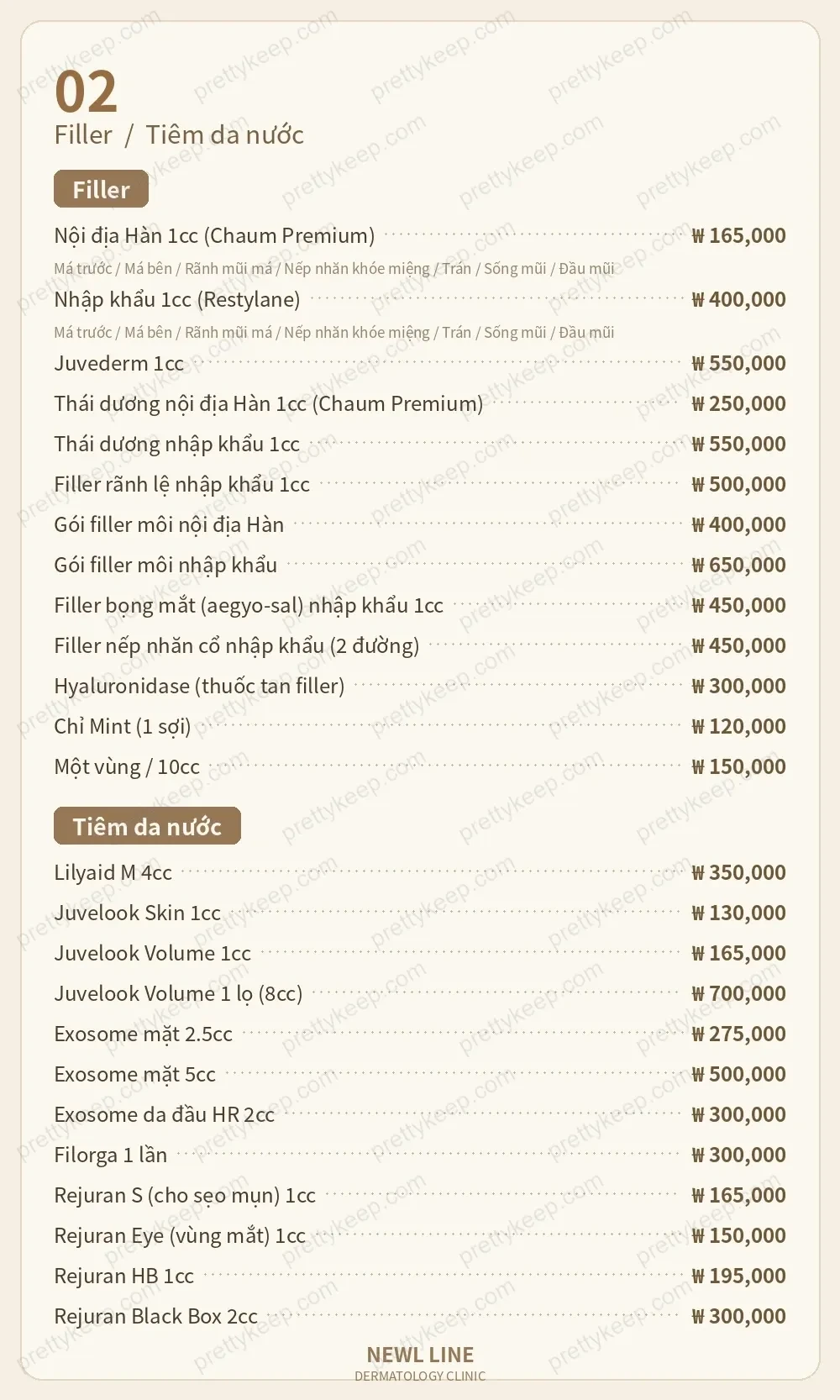 Phòng khám Newl Line PRICE 01
