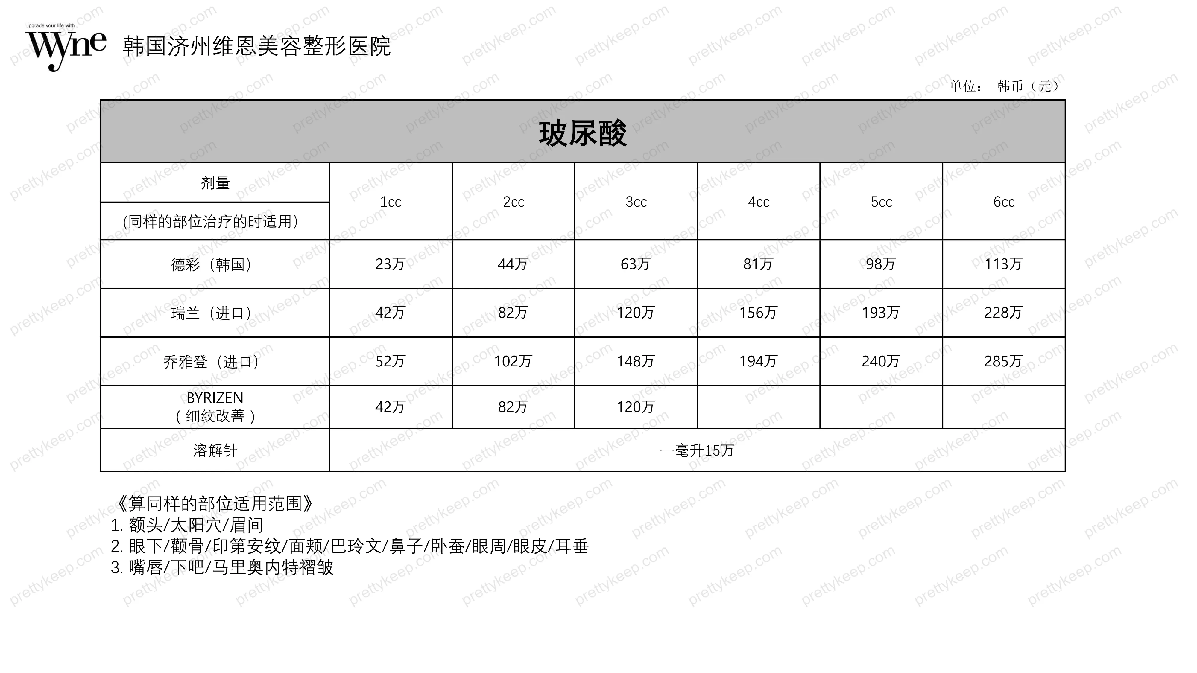 Wyne皮肤科 PRICE 05