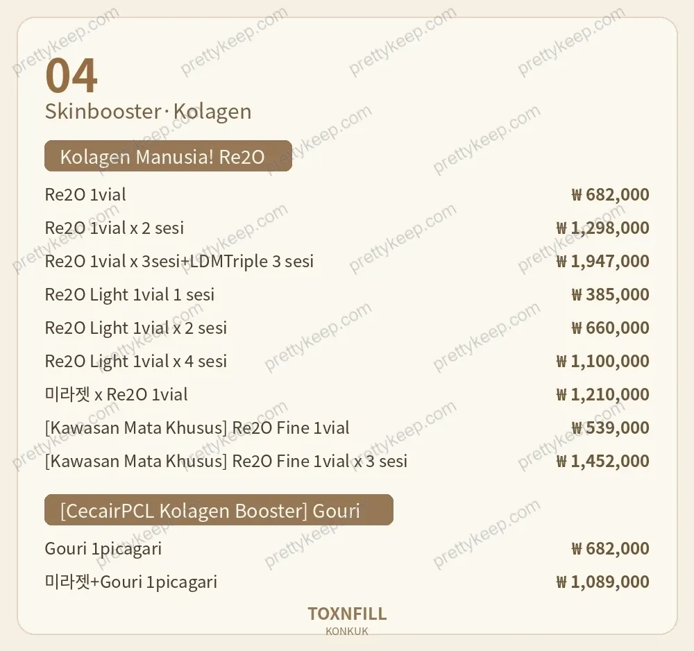 Klinik Toxnfill Cabang Universitas Konkuk PRICE 04