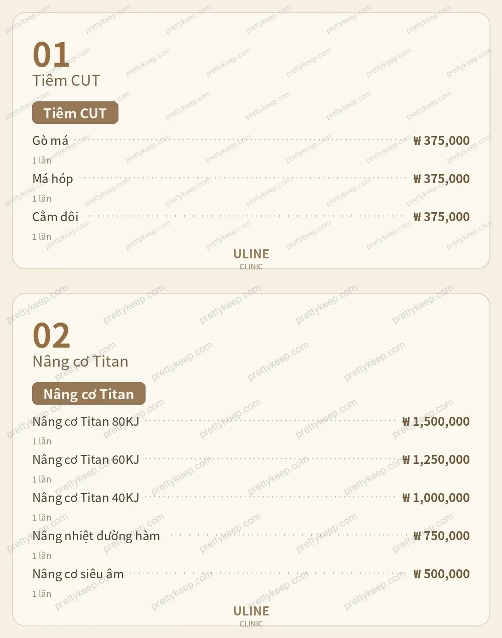 Phòng khám ULINE PRICE 01