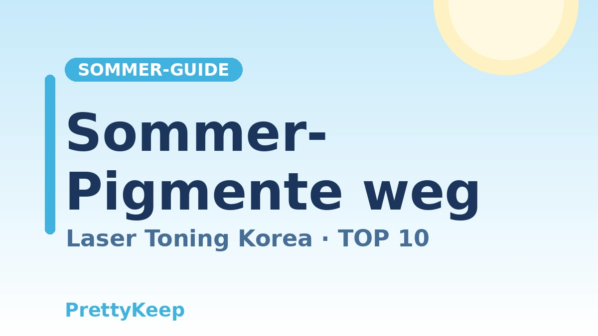 Sommer-Must-have — Der komplette Guide zu Laser-Toning & Pigment-/Melasma-Behandlung in Korea 1