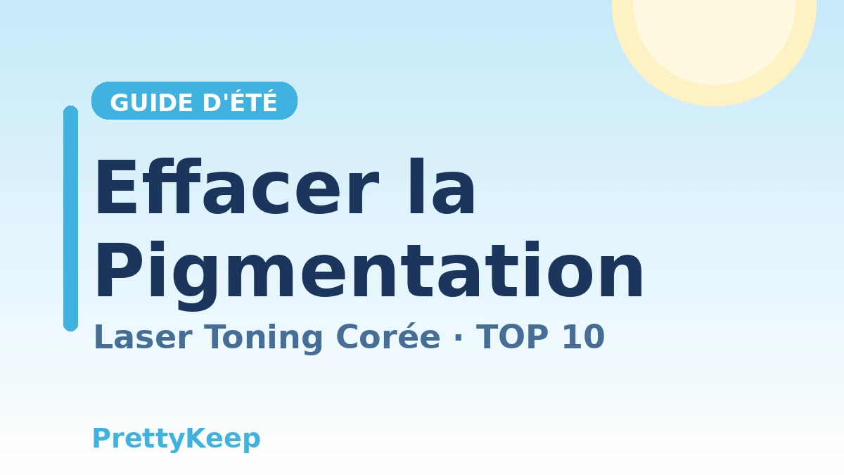 Indispensable de l'été — Le guide complet du laser toning et du traitement de la pigmentation/mélasma en Corée 1