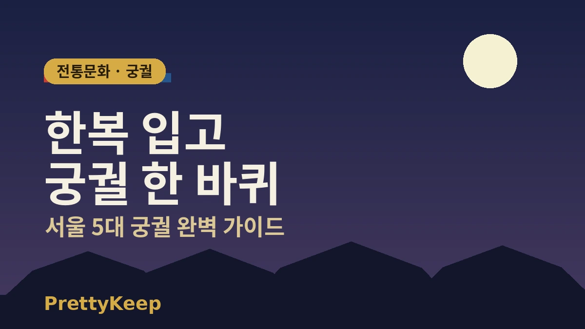 한복 입고 5대 궁궐 투어 — 경복궁·창덕궁 완벽 가이드 1