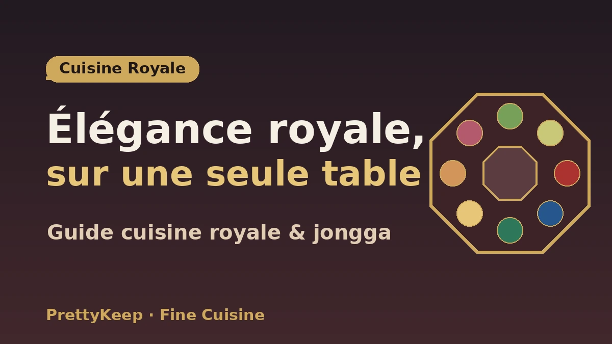 Guide complet de la cuisine royale de cour et jongga — Une expérience de table banga traditionnelle 1