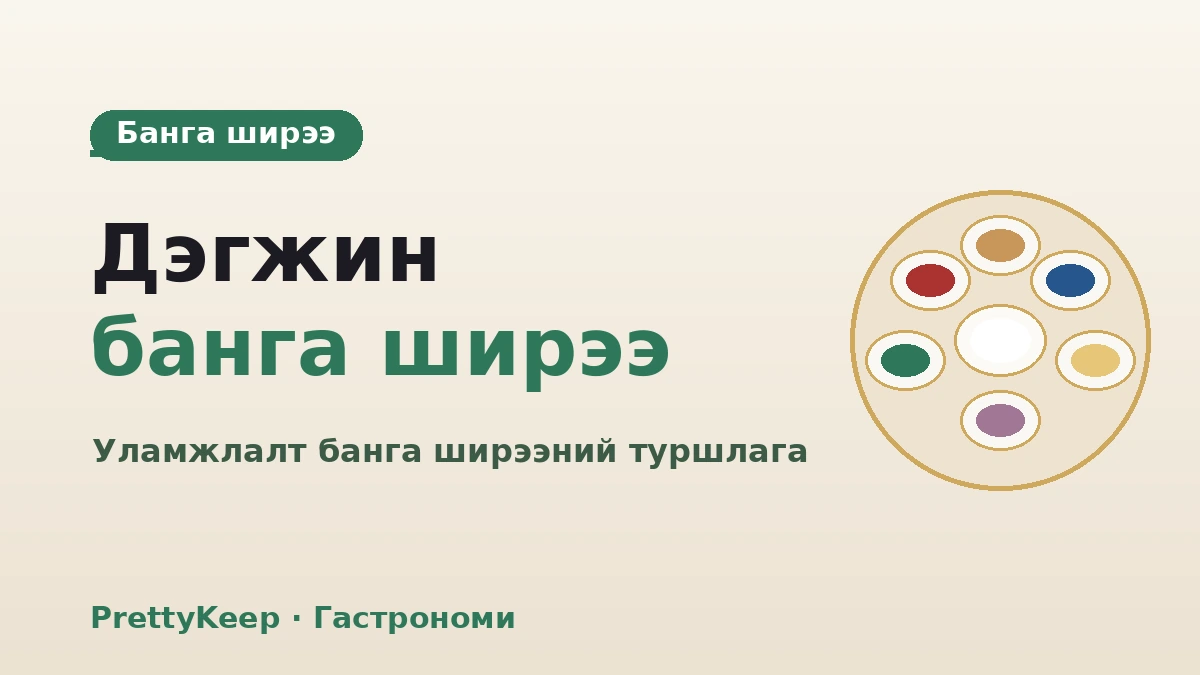 Ордны хоол·Жонга гэр бүлийн хоолны бүрэн заавар — Уламжлалт банга ширээний туршлага 3