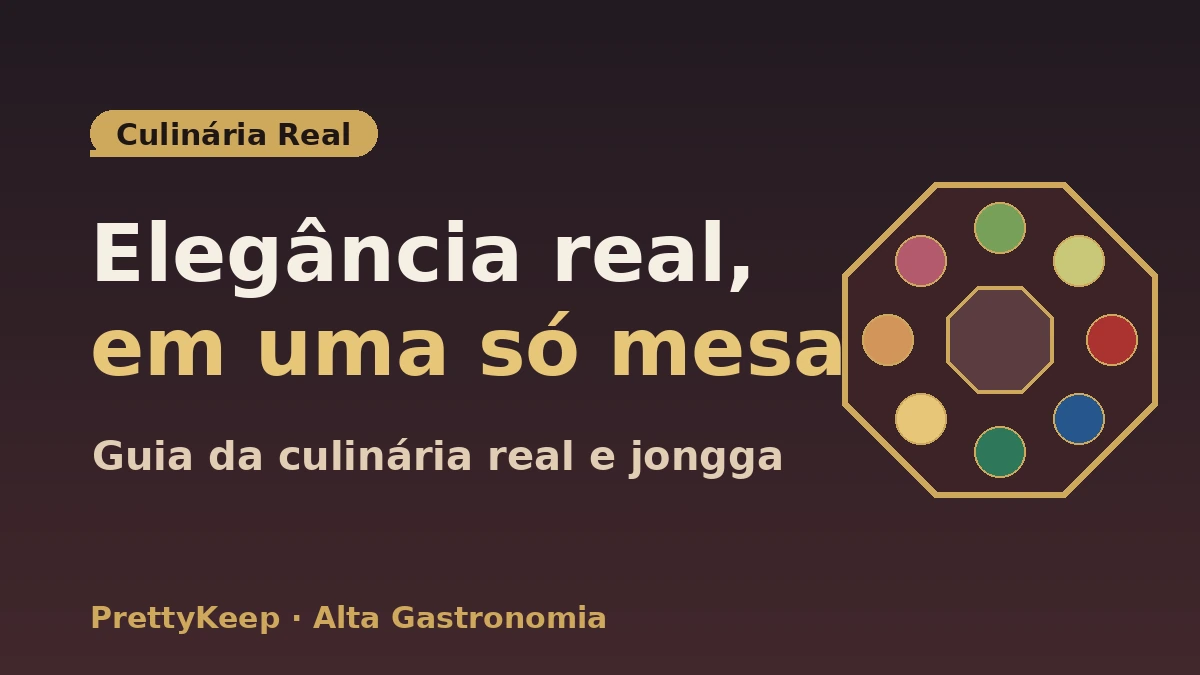 Guia completo da culinária real da corte e jongga — Uma experiência de mesa banga tradicional 1