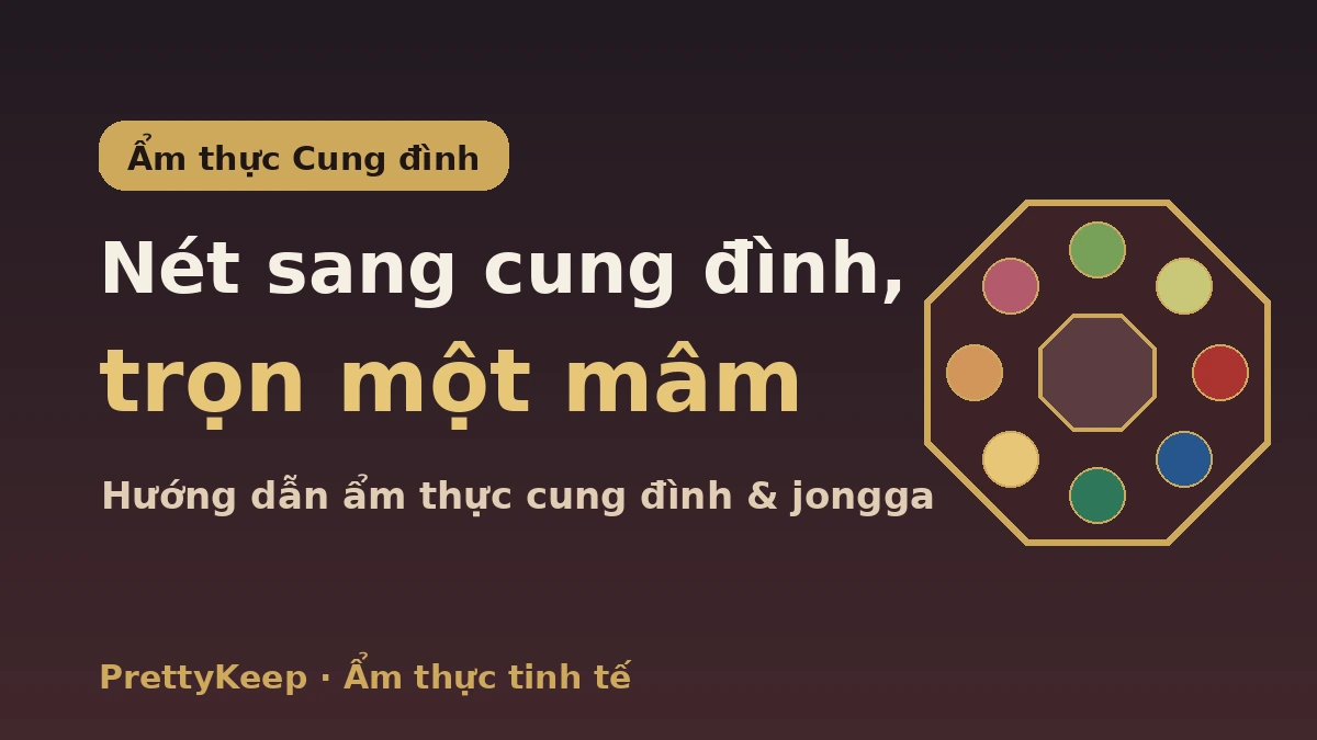 Cẩm nang ẩm thực cung đình & Jongga toàn tập — Trải nghiệm mâm cỗ banga truyền thống 1