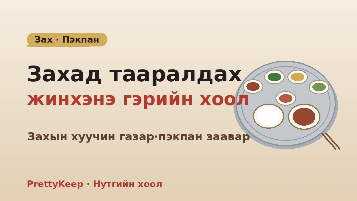 Уламжлалт захын хуучин цайны газар & пэкпан (тавган хоол) бүрэн заавар — Нутгийн хямд, чанартай нэг таваг 1