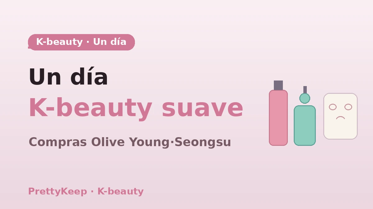 Guía completa de un día de K-beauty — Olive Young·tiendas de belleza de Seongsu & curso de cuidado de la piel 1
