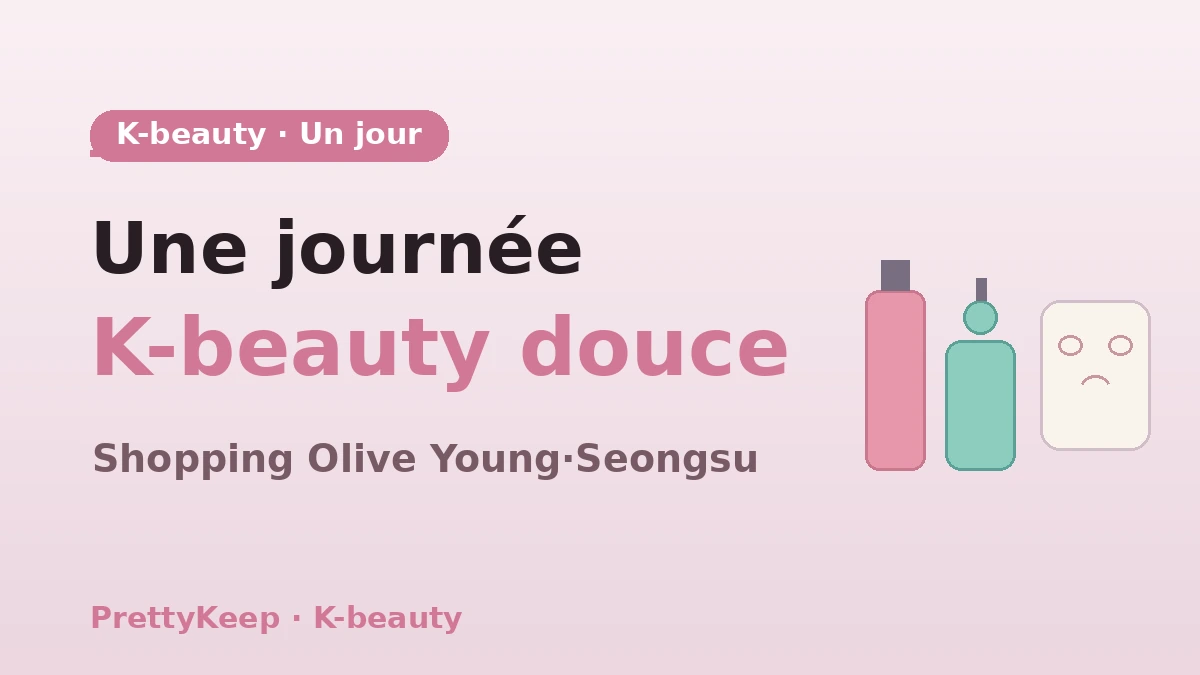 Guide complet d'une journée K-beauty — Olive Young·boutiques beauté de Seongsu & parcours de soin de la peau 1