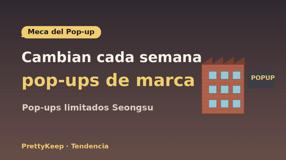 Guía completa del paseo K-culture por Seongsu-dong — Pop-up stores·cafés·hotspots de tiendas select 2