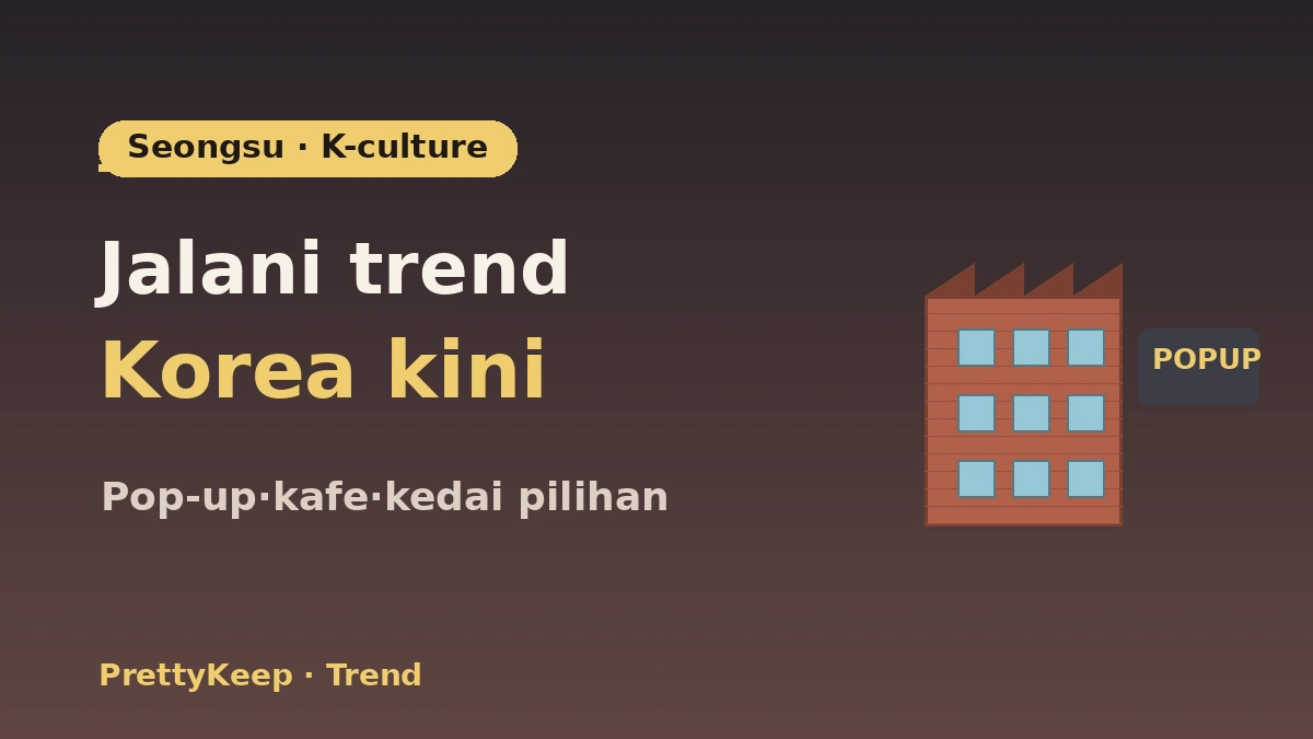 Panduan Lengkap Jalan-Jalan K-Culture Seongsu-dong — Pop-up Store·Kafe·Hotspot Kedai Pilihan 1