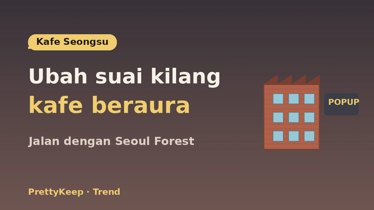 Panduan Lengkap Jalan-Jalan K-Culture Seongsu-dong — Pop-up Store·Kafe·Hotspot Kedai Pilihan 3
