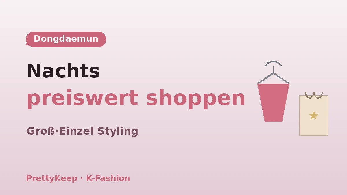 Der komplette Guide zum K-Fashion-Shopping — Styling-Kurs Dongdaemun·Myeongdong·Seongsu 2