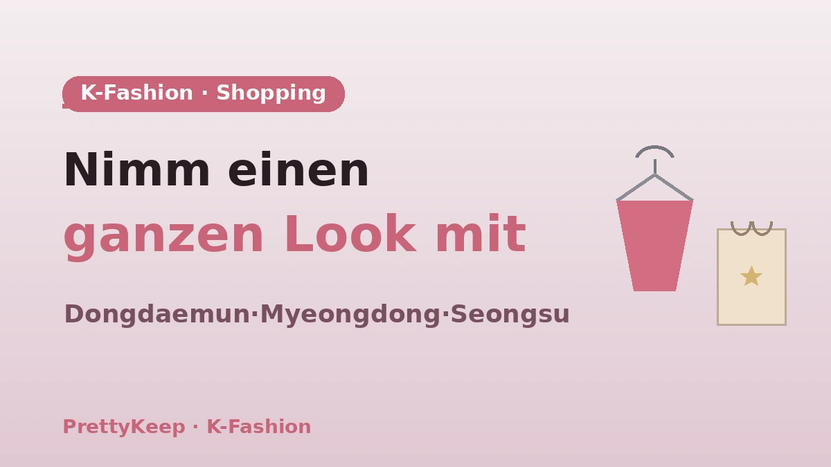 Der komplette Guide zum K-Fashion-Shopping — Styling-Kurs Dongdaemun·Myeongdong·Seongsu 1