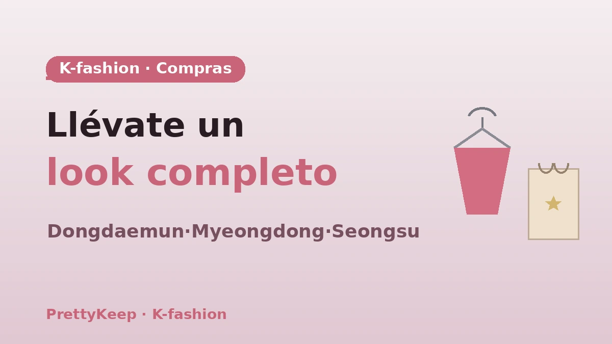 Guía completa de compras de K-fashion — Curso de styling Dongdaemun·Myeongdong·Seongsu 1