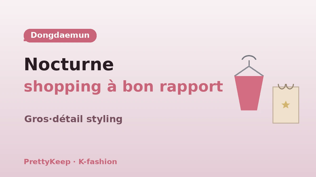 Guide complet du shopping K-fashion — Parcours styling Dongdaemun·Myeongdong·Seongsu 2