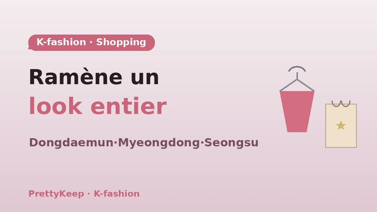 Guide complet du shopping K-fashion — Parcours styling Dongdaemun·Myeongdong·Seongsu 1