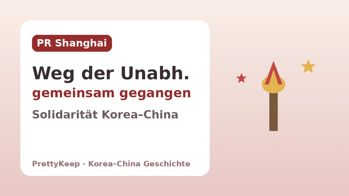 Die Provisorische Regierung Koreas in Shanghai und die antikoloniale Solidarität Korea–China — Der gemeinsam gegangene Weg der Unabhängigkeit 1