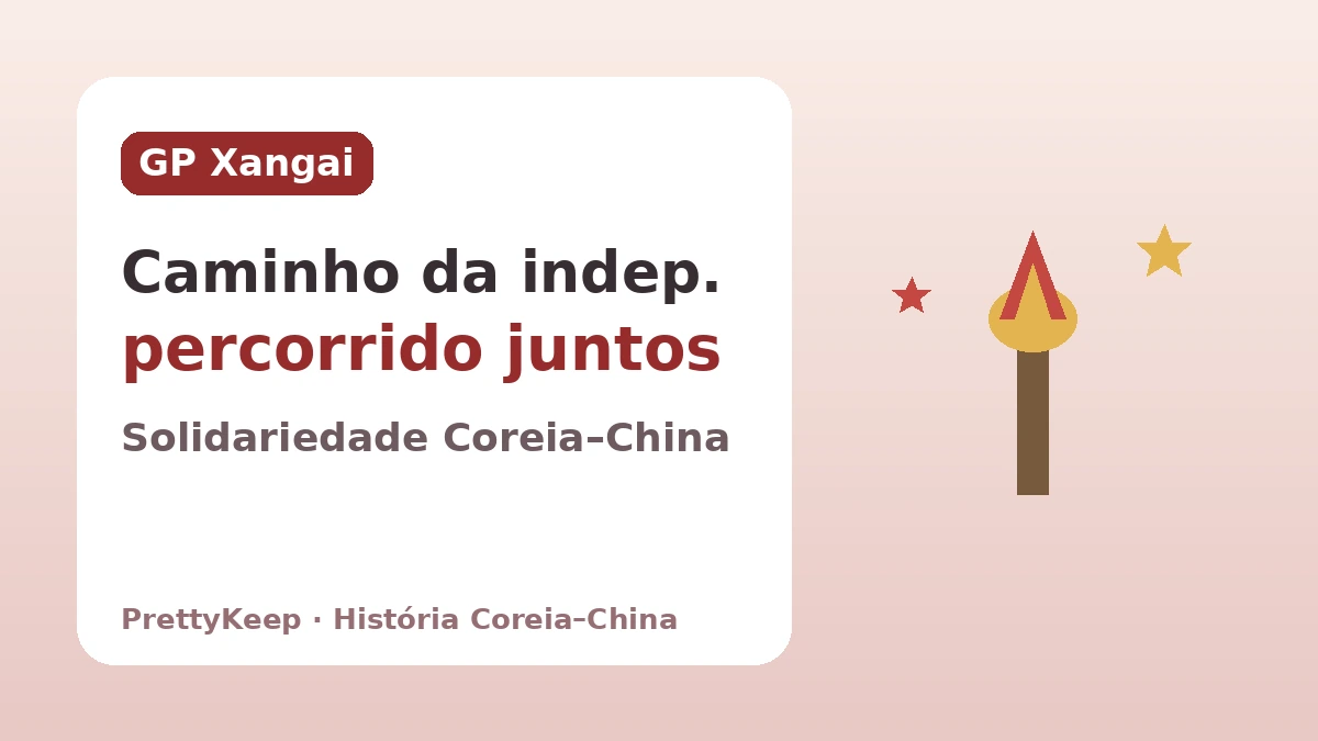 O Governo Provisório da Coreia em Xangai e a solidariedade anticolonial Coreia–China — O caminho da independência percorrido juntos 1