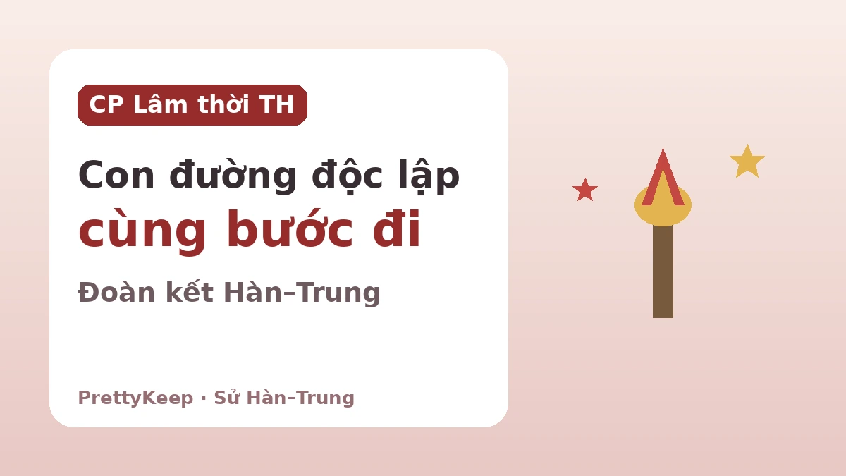 Chính phủ Lâm thời Hàn Quốc tại Thượng Hải và tình đoàn kết chống thực dân Hàn–Trung — Con đường độc lập cùng bước đi 1