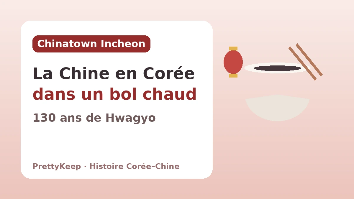 Le quartier chinois d'Incheon et 130 ans de diaspora chinoise — L'histoire Corée–Chine dans un bol de jjajangmyeon 1