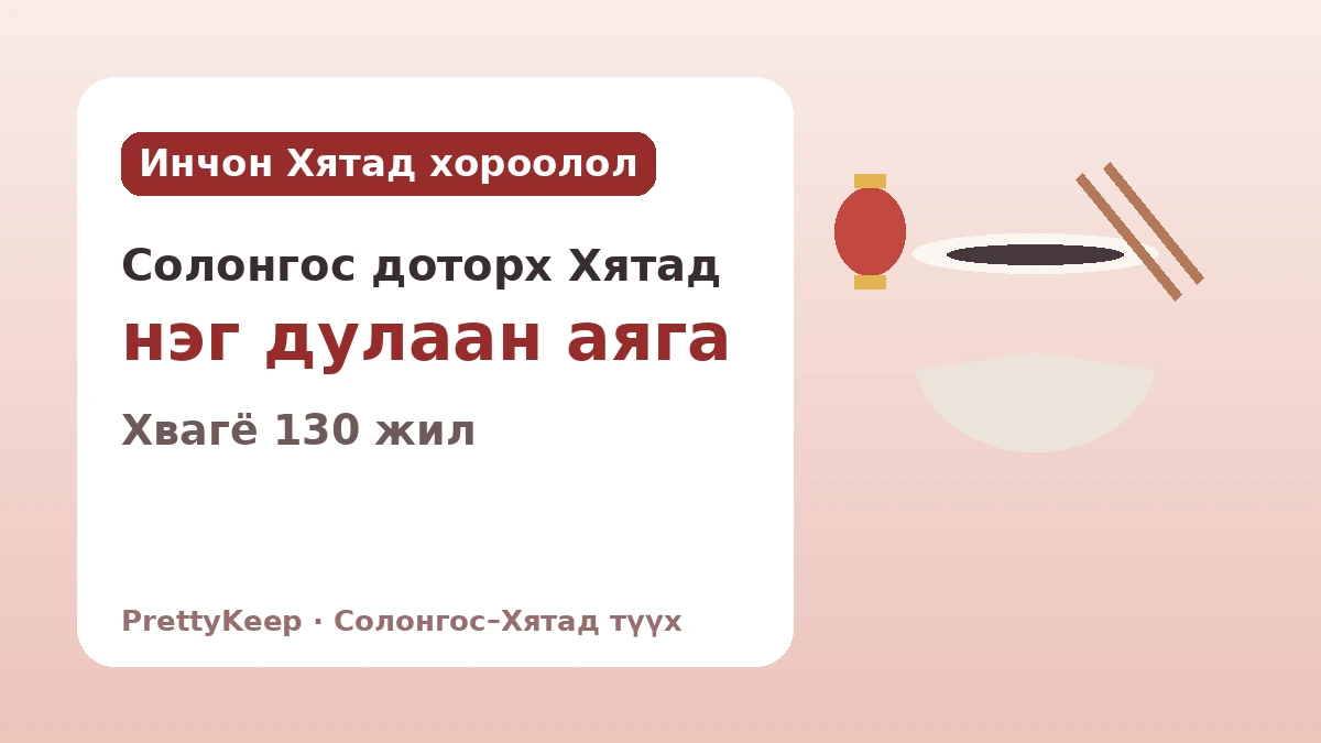 Инчонын Хятад хороолол ба хятад цагаачдын 130 жил — Нэг аяга жажанмён дахь Солонгос–Хятадын түүх