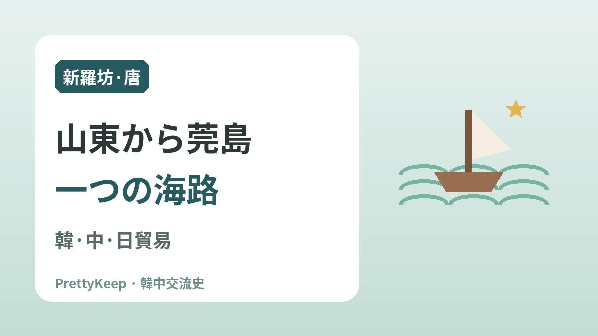 新羅坊と海上王・張保皋 —— 1200年前に海をつないだ韓中交流 2