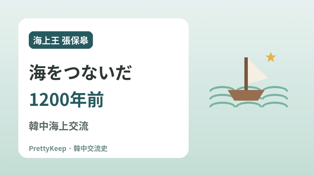 新羅坊と海上王・張保皋 —— 1200年前に海をつないだ韓中交流