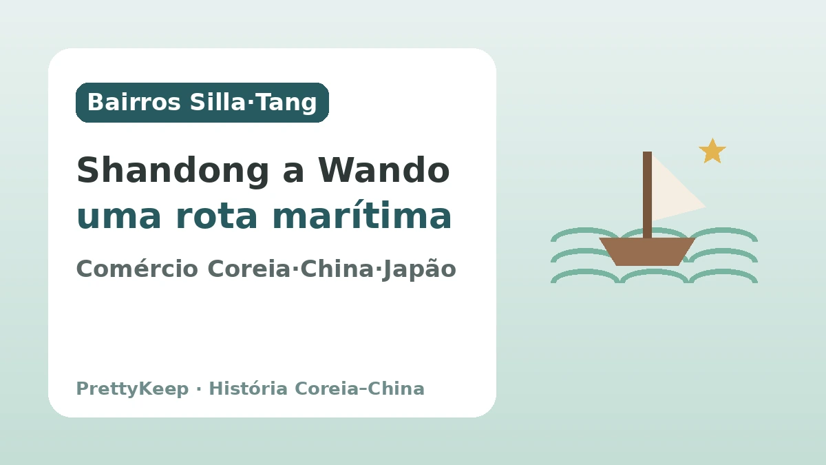 Os bairros de Silla e o Rei do Mar Jang Bogo — O intercâmbio Coreia–China que ligou o mar há 1.200 anos 2