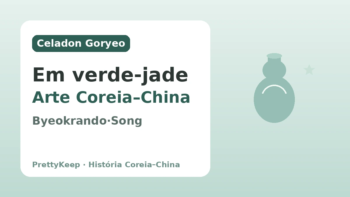 O Byeokrando de Goryeo e o comércio com a China Song — O intercâmbio cultural Coreia–China contido no celadon 1