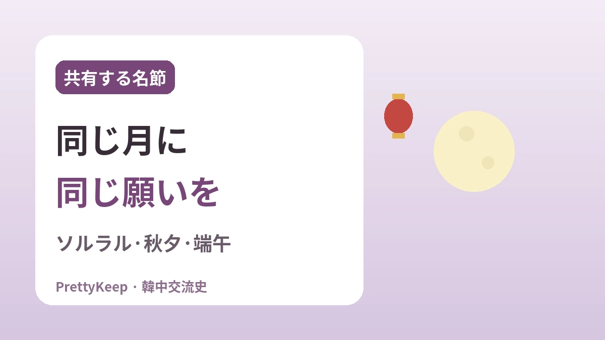 韓中がともに守る名節 —— ソルラル・秋夕・端午に込めた共通の心 1