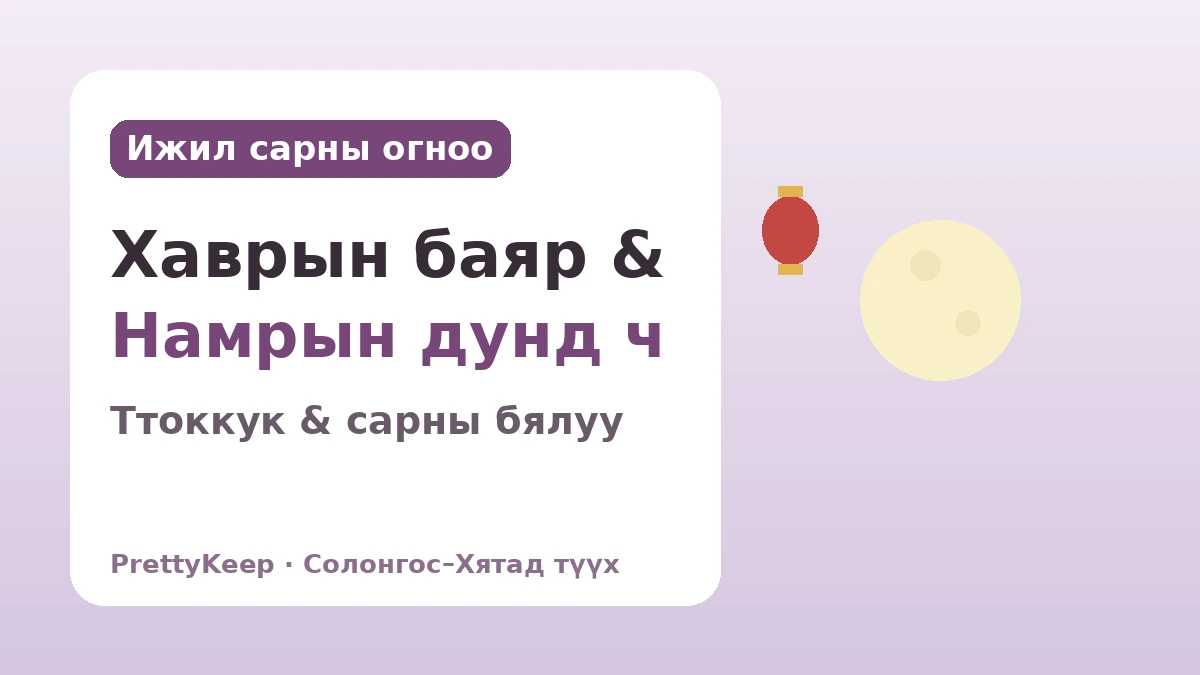 Солонгос, Хятад хамтдаа сахидаг баяр — Соллал, Чусок, Дано-д шингэсэн нийтлэг сэтгэл 2