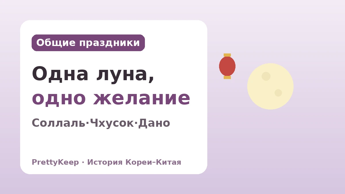 Праздники, которые вместе хранят Корея и Китай — Общее сердце в Соллале, Чхусоке и Дано 1
