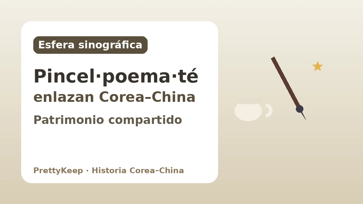 El patrimonio compartido de la esfera sinográfica — Enlazar Corea y China con caligrafía, poesía clásica y cultura del té 1