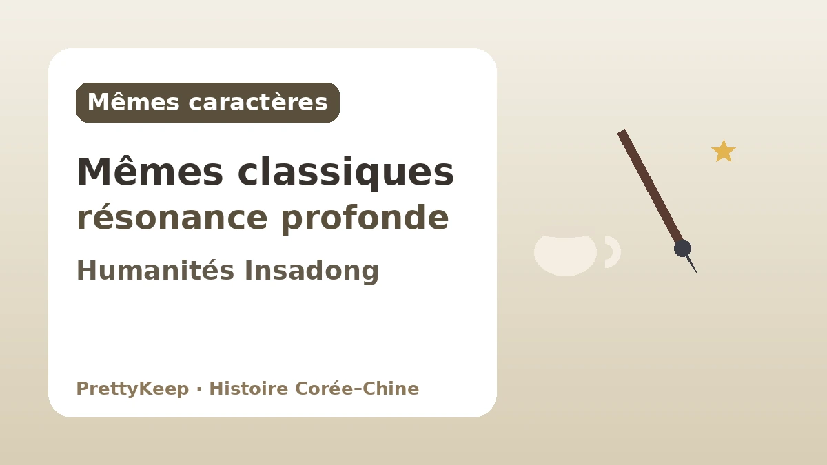 Le patrimoine partagé de la sphère sinographique — Relier la Corée et la Chine par la calligraphie, la poésie classique et la culture du thé 2