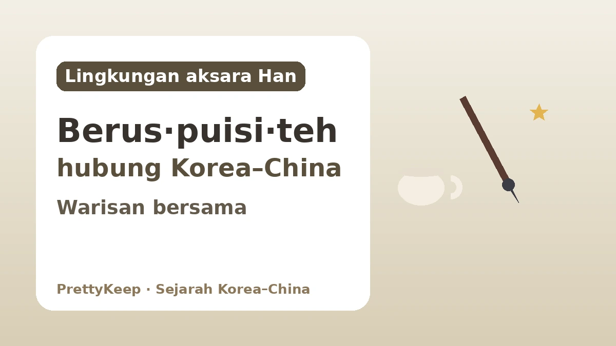 Warisan Bersama Lingkungan Budaya Aksara Han — Menghubungkan Korea dan China melalui Kaligrafi, Puisi Klasik, dan Budaya Teh 1