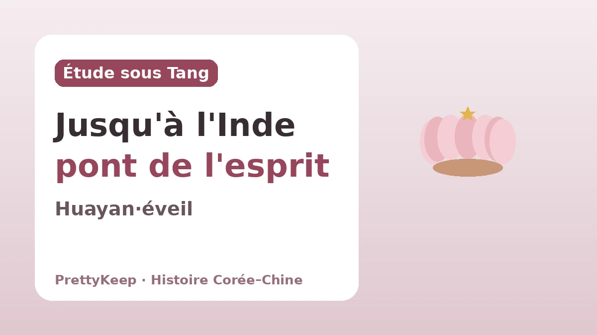 Hyecho, Uisang, Wonhyo — L'échange bouddhiste Corée–Chine poursuivi sur le chemin de la quête du Dharma 2